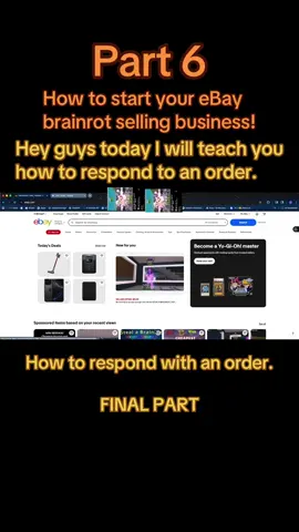 Today I will teach you how to how to respond and deal with an order. Part 6 ( Final part ) #fypシ #fyp #fypシ゚viral ##stealabrainrot#makethisviral  