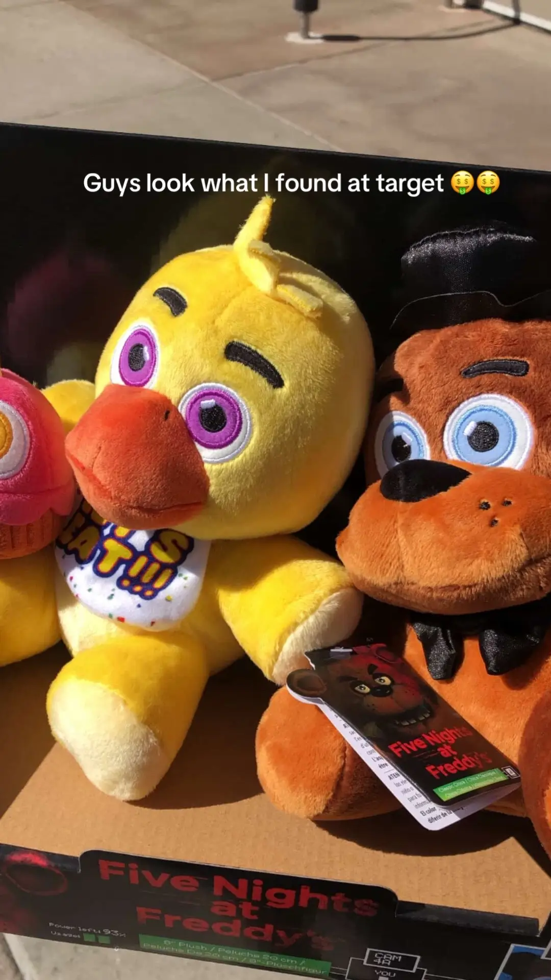 They only had these two I was hoping for Bonnie but it’s okay!!🤤 (I’m editing videos right now but school and sports is making me busy I’m going as fast as I can 💔)#fnaf #fnafjazwares #fnafplushies #chicafnaf #freddyfnaf 