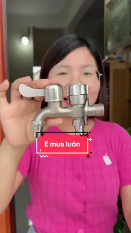 Vòi nước inox 304 với 2 đầu nước ra#hangxinhtuoi #voinuocinox304 