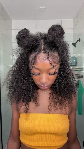 Lalula Hair | Kinky Curly Lace Front Wig 13x6 HD Lace 200% Pre Plucked With Baby Hair @Lalula Hair Store  #alulahair #curlywig #wiginstall #wigstyling #riannaimari