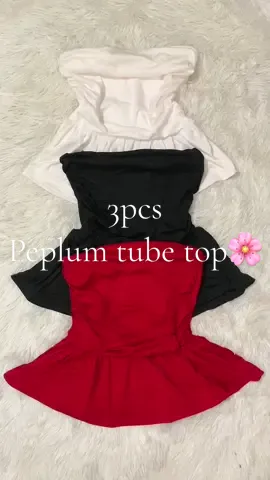 Grabe si seller parang ipamimigay na lang #buy1take2topsforwomen #peplumtubetop #peplumtop #tubetop #topsforwomen 