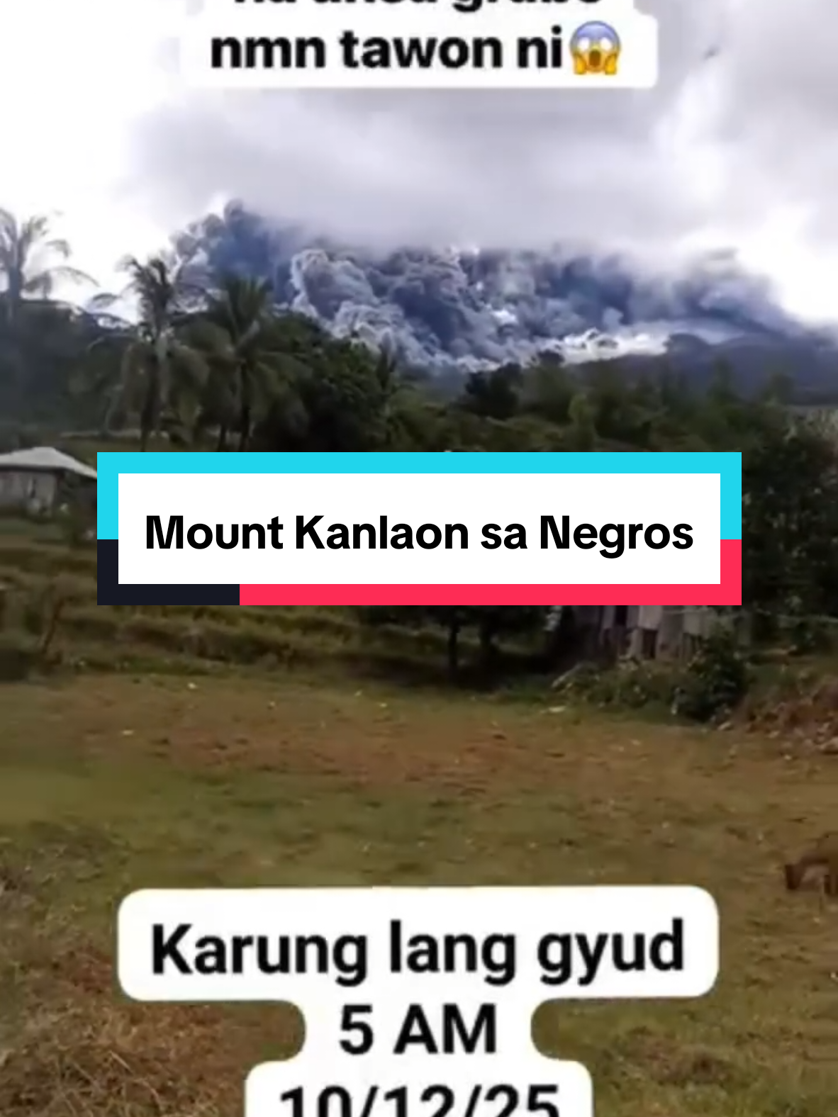 Mount Kanlaon sa Negros sumabog. #earthquake #volcano #philippines #trending #tiktok 