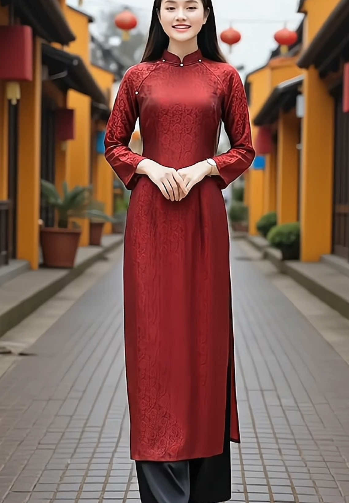 Áo dài truyền thống cổ phục Việt Nam #aodaivietnam #aodaitron #aodaihanoi #aodaicachtan #xuhuongtiktok 