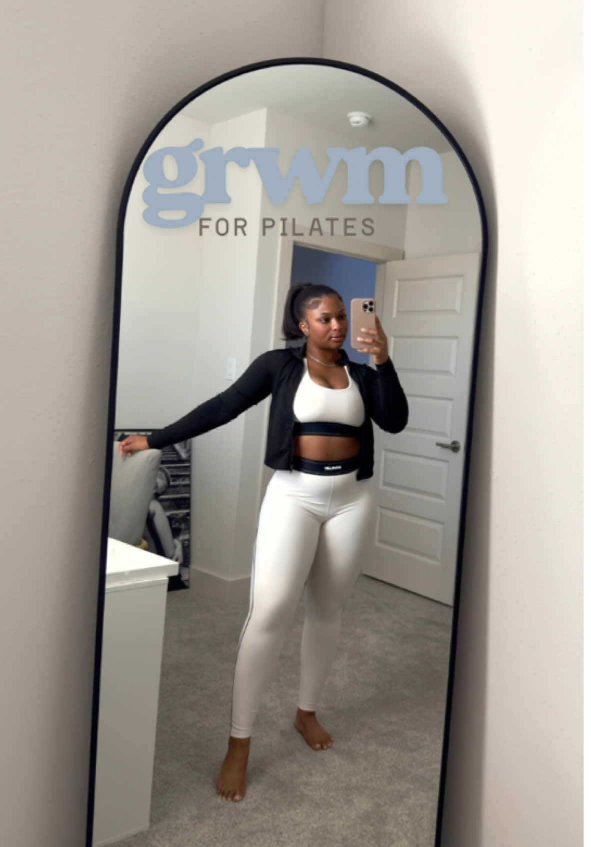 grwm for mat pilates at @POST Houston! baby the morning vibes will truly set the town for your day! happy saturday✨  #grwm #matpilates #dillydally #happysaturday #saturdaymorning #htx 