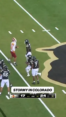 STORMY IN COLORADO AS THE BUFFS TAKE DOWN NO. 22 IOWA STATE! ⚡️ #cfb #CollegeFootball #big12 #colorado #deionsanders 
