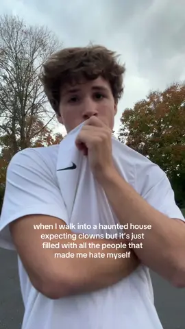 never catch me at that haunted house #relatable #sad #halloween #foryou 