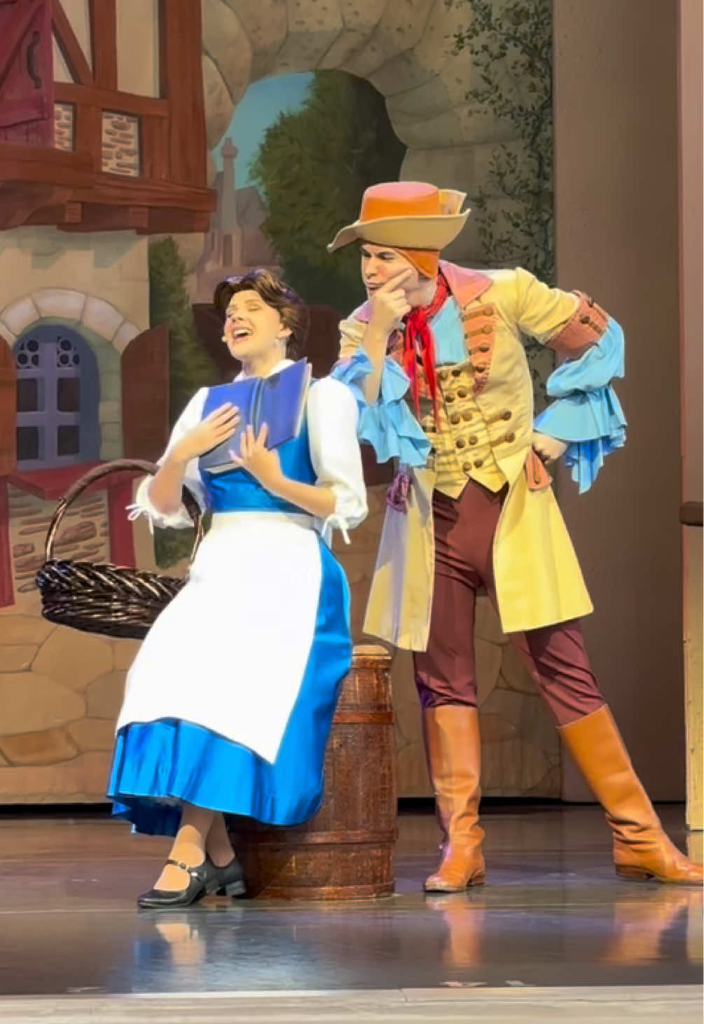 views from my job like 💙📖✨ #wdw #hollywoodstudios #beautyandthebeast #disneycastlife 