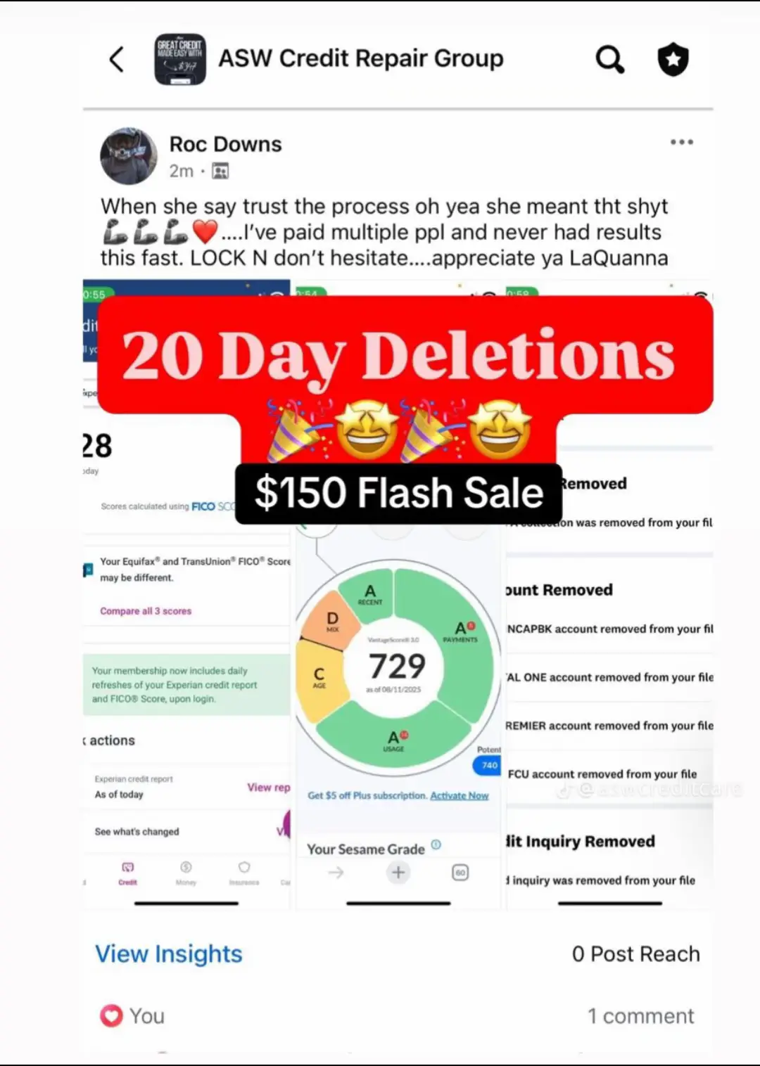 Credit Repair Specialist O • 8-18 14 Only $150 There are only 20 Spots available! Text 