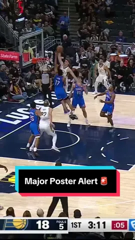 Brought out the hammer and got the whole crowd hype 🔨 😤 #NBA #basketball #johnnyfurphy #pacers #dunk 
