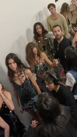 Loli and Alex backstage at Isabel Marant SS’26 #lolibahia #lolibahia🇩🇿 #alexconsani 