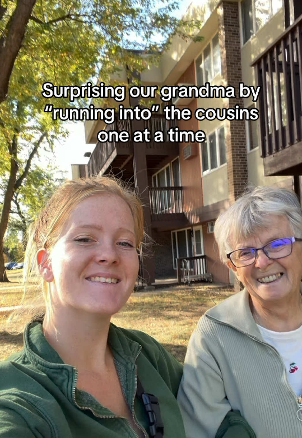 We 💗 grandma! #surprisinggrandma #cousinsleepover #coneflip 