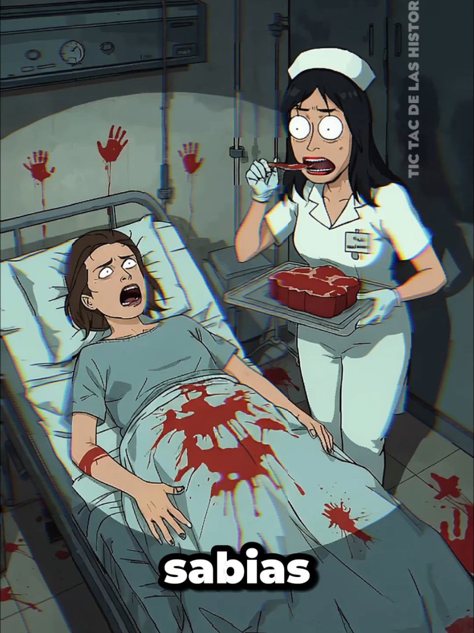 La enfermera que ocultaba un oscuro secreto en el hospital 😱 #storytime #facts #horrorstory #viral #Mysteries #urbanlegends #RealMermaids #Fyp 