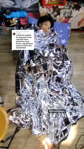 Replying to @dumpninique  emergency blanket  #emergency #blanket #emergencyblanket #gobag #survival 