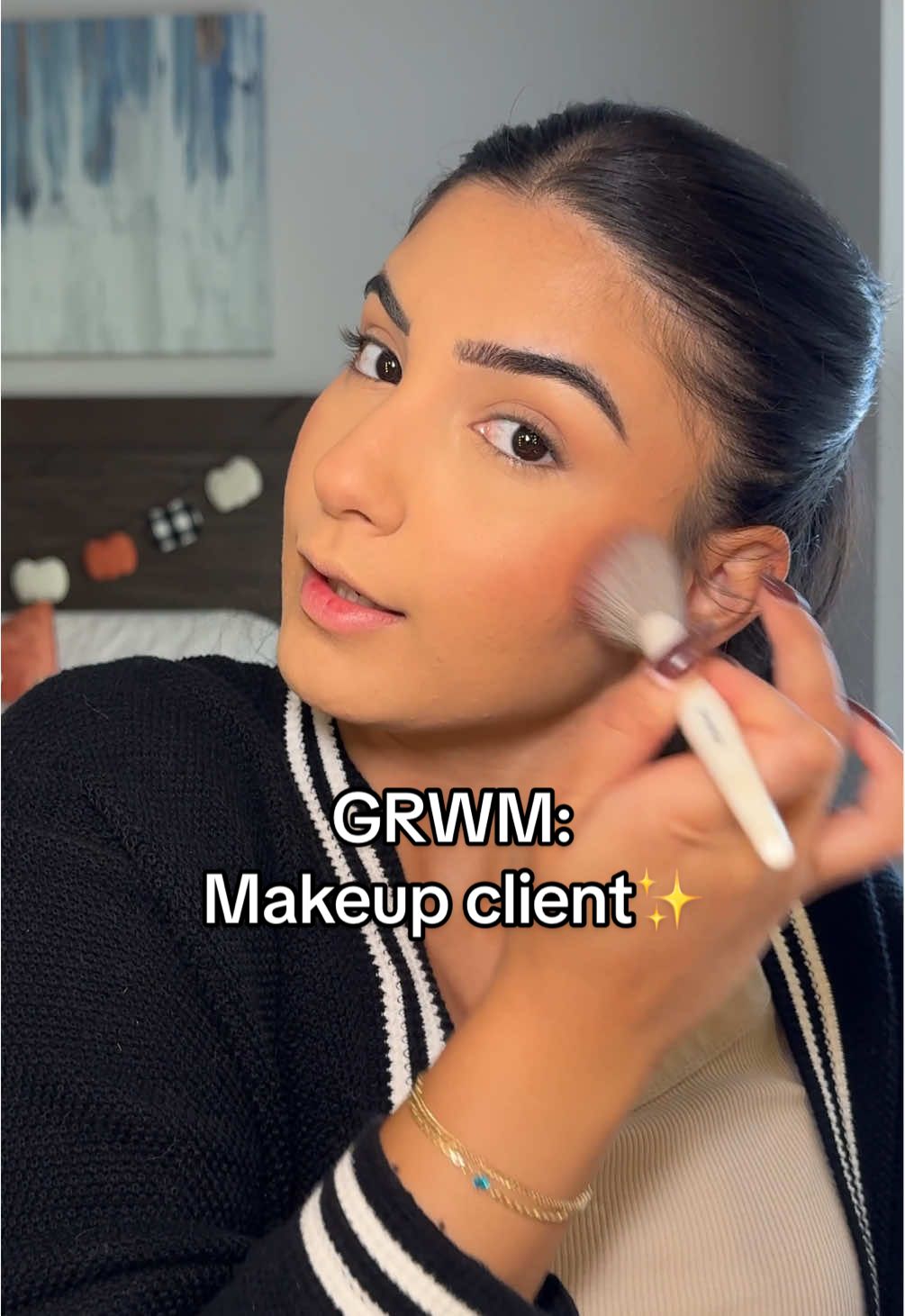 Only had 10 minutes…did I get done in time 👀  @Rare Beauty pore diffusing primer + liquid contour  @NARS Cosmetics matte pot concealer + eye brightener  @L’Oréal Paris infallible foundation + infallible concealer + telescopic mascara  @makeupbymario skin perfector  @Patrick Ta Beauty she’s so la  @Diorbeauty highlighter  @Saie powder  @Huda Beauty powder (pound cake)  @LAWLESS Beauty eyeliner (coco)  @rhode skin glazing mist + lip contour (lean)  @maccosmetics lipstick (honeylove)   @Gisou glazed plum lip oil  #grwm #makeup #makeuptutorial #grwmmakeup #mua 