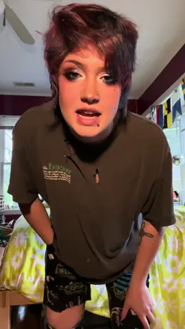 GALEN IN DRAG! i wore a dress maybe one time since my graduation…. giving it a try again #hethey #trans #grwm #style 