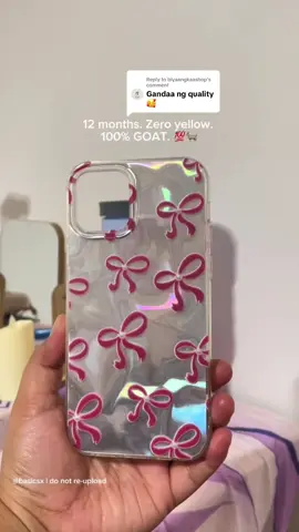 Replying to @biyaangkaashop   Same case. One year later. Still crystal clear. That’s GOAT quality. 🐐💎 #nonyellowingcase #phonecase #iphonecase 