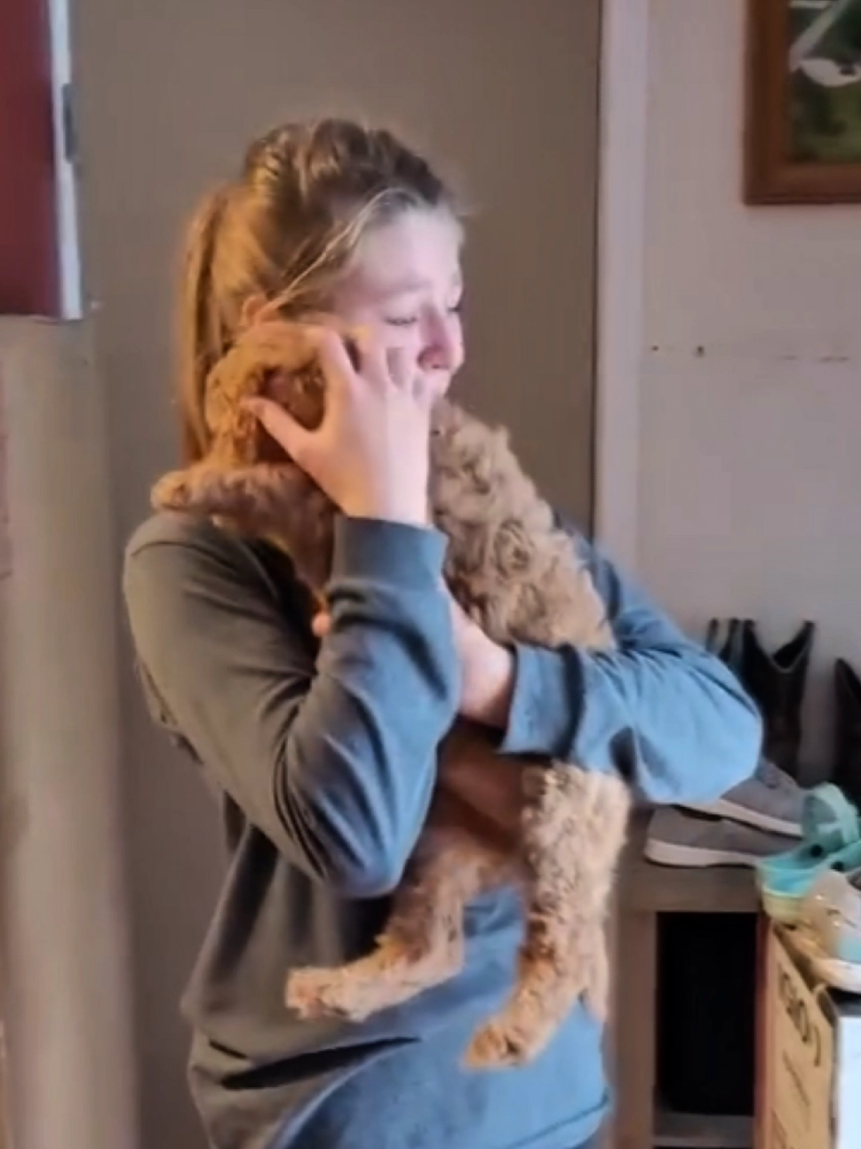 Kids' heartwarming puppy surprise reactions that will fill your heart with pure joy and happy tears 🥺❤️ #puppy #dogsoftiktok #doglover #puppylove #surprise 