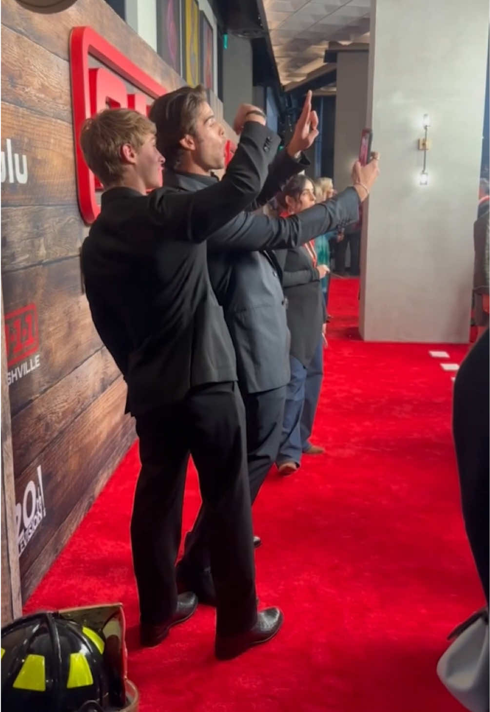 The real @911Nashville red carpet bts you’ve been waiting for (despite the pants issue 😅) but still shining just in time thanks to @David Yurman and the rest of my incredible team! #911nashville #premiere #redcarpet