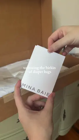 @MINA BAIE stunning no notes #minabaie #gifted #diaperbag #unboxing 