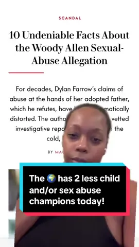 Today the 🌍 has two less child/sexual abuse perps and defenders. #childabuseawareness #sexualabuse #lostprophets #dianekeaton #woodyallen