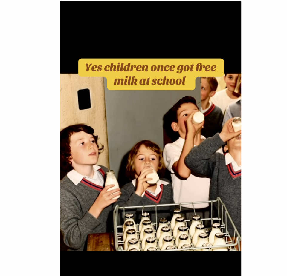 Free school milk #school #milk #80s #fyp #memories 