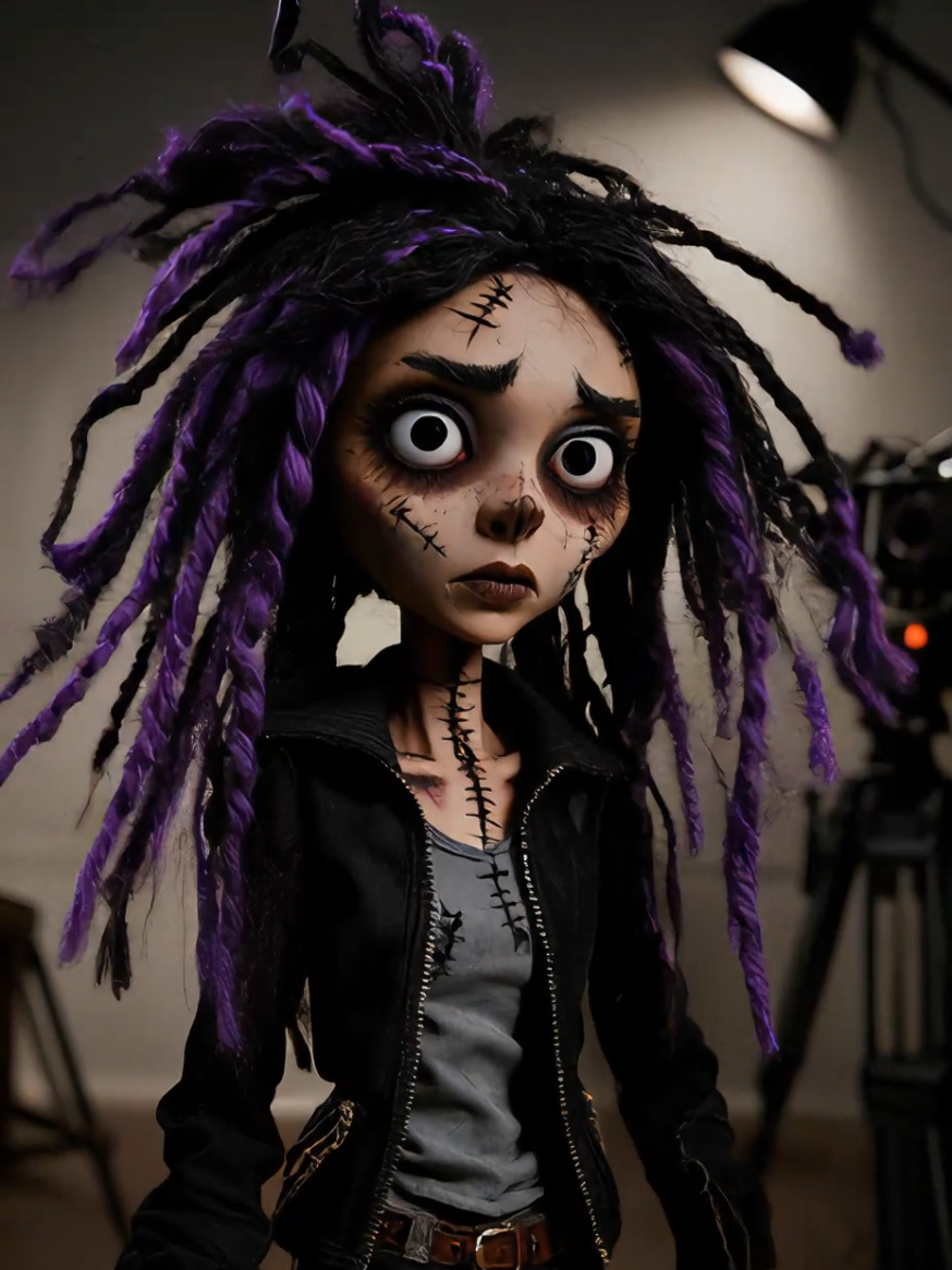 Welcome to my Darkside 💜 #TimBurton #trend #ai #effect #korinriley 