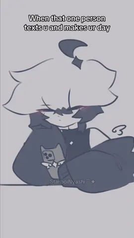 When they text u and make your day better ────────── #starboinyashi  ────────── #digitalart #fyp #oc #lgbtq  POV: When they text u and make your day better