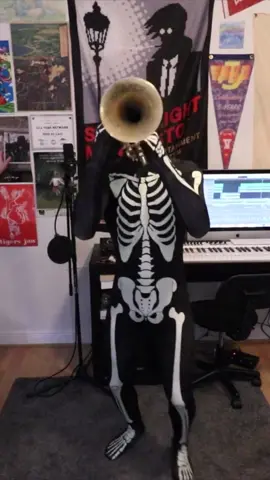 We’re so sorry skeletons, you’re so misunderstood 😢😢😢 you only want to socialize, but I don’t think we should 😭😭😭☠️☠️☠️ HAPPY SKALLOWEEN! This was a BANGER off of my Halloween cover record from a few years ago! The full video has been on YouTube for 6 years now! These videos have been possible because of the supporters on Patreon!  If you wanna support and help me continue to put out BANGERS like this, consider joining the Patreon!  #ska #punk #halloween #spookyscaryskeletons #coversong 