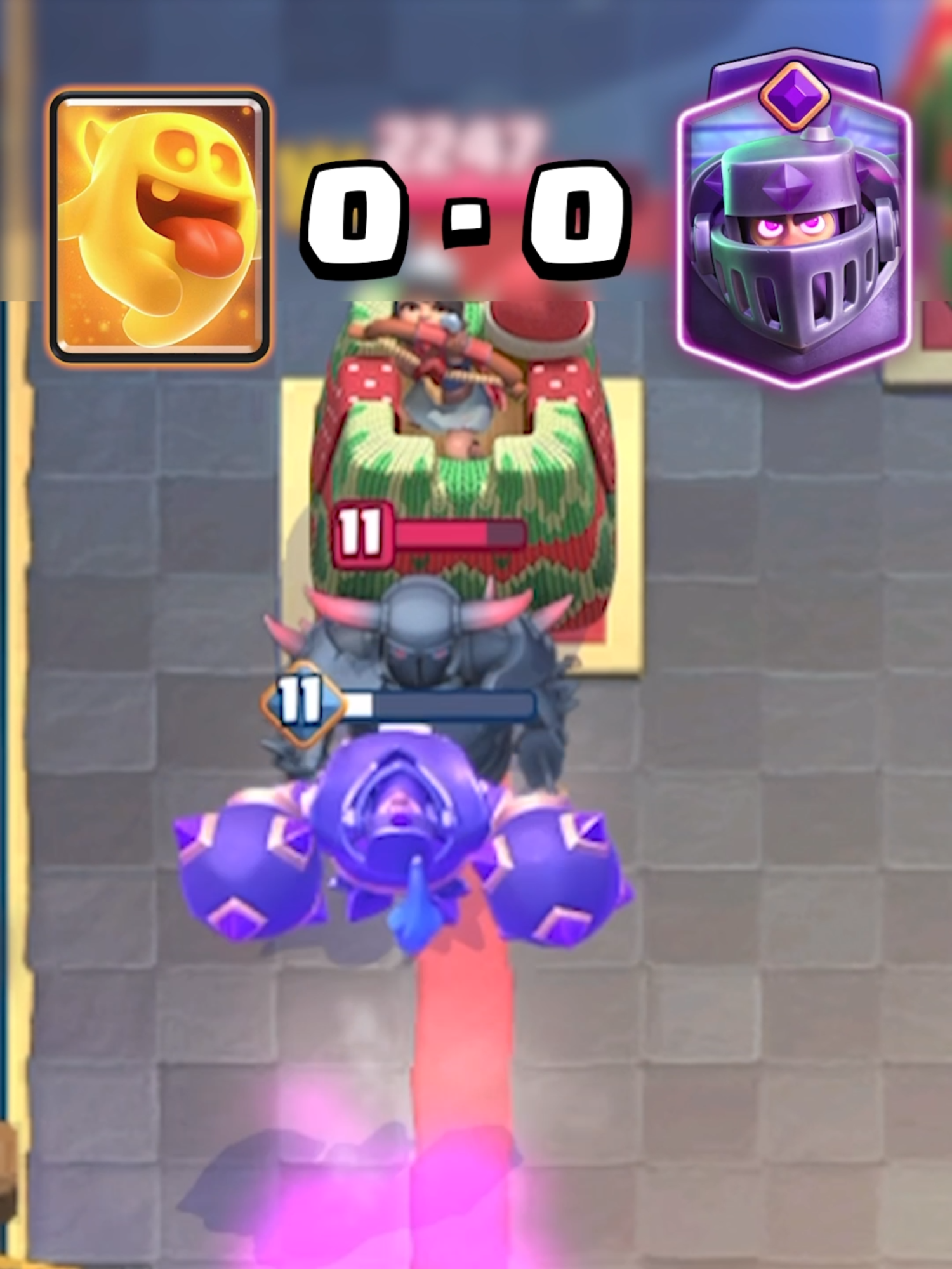 Heal Spirit vs Evo Mega Knight #clashroyale