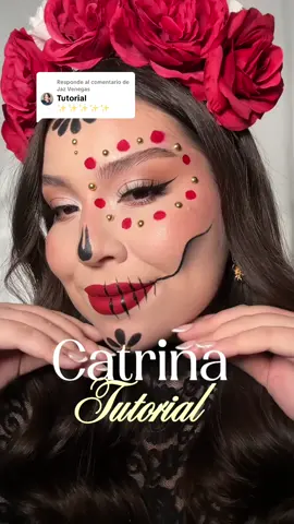 Respuesta a @Jaz Venegas ❤️ Aquí les va el tutorial de catrina 🕺🏻✨ labial @Bissú ✨sombras @urban decay ✨delineador pincel @ésika ✨lápiz delineador @Morphe Cosmetics #catrinamakeup #diademuertos #catrinasmexicanas🇲🇽 #mexico #maquillajecatrina 