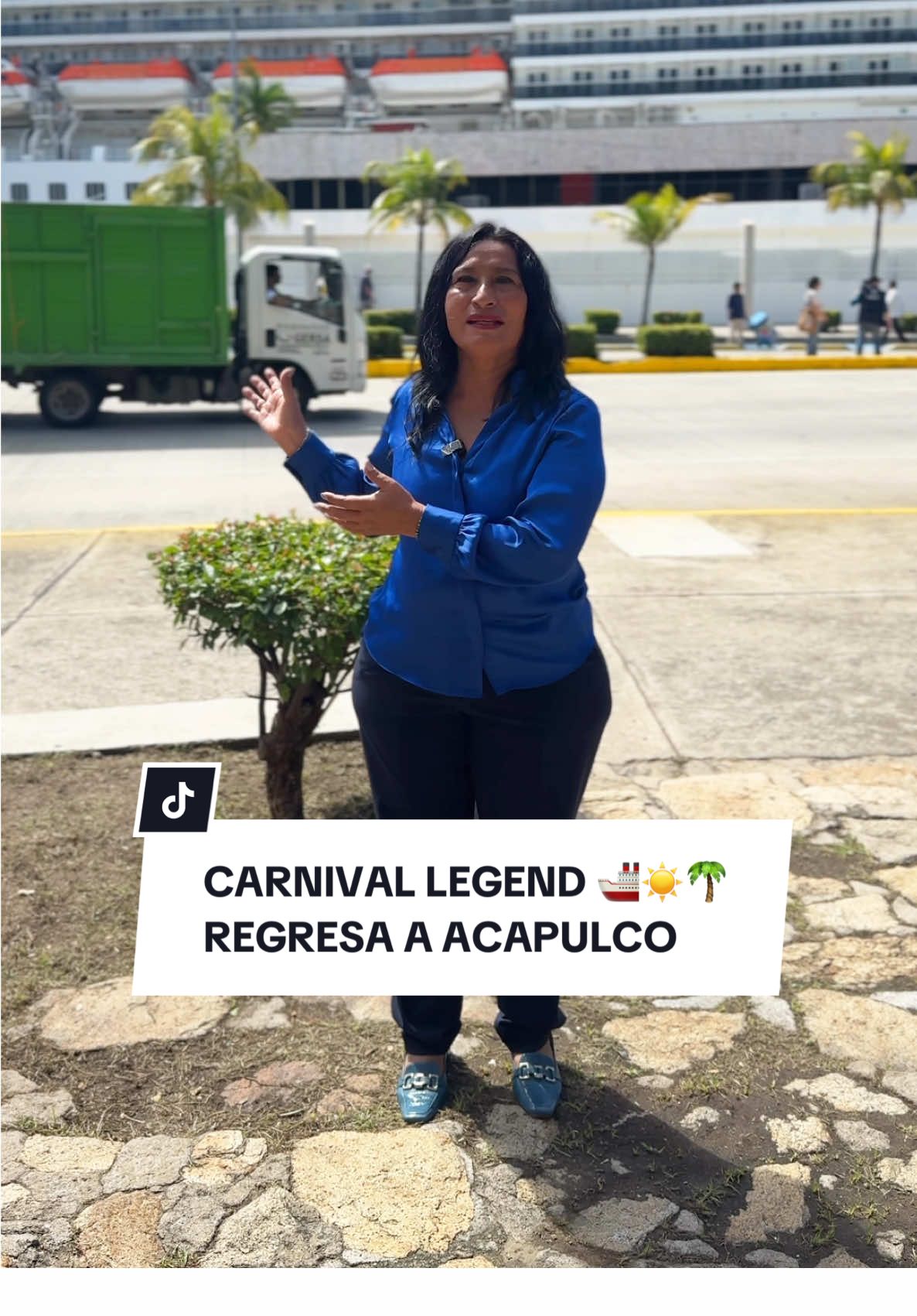 Con dicha y alegría recibimos la visita del crucero Carnival Legend en Acapulco, lo que nos confirma que el compromiso diario, siempre deja resultados favorables.  Se ha trabajado mucho en la gestión ante las líneas de cruceros, para el incremento de sus llegadas. De la mano de la Asipona, la Marina y las autoridades de los tres órdenes, empresarios y hoteles que trabajan en favor del turismo, hemos logrado que el arribo de navíos sea cada vez mayor.  Hoy es necesario corresponder el cariño de nuestros visitantes con gentileza y amabilidad, demostrando que las y los acapulqueños somos un pueblo amigable, trabajador y con muchos deseos de salir adelante.