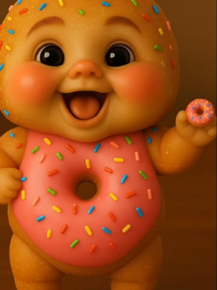 Donut Baby Eating 🍩💖 Soft, sweet, and full of sprinkles! Donut Baby enjoys every fluffy bite with cozy ASMR sounds that melt your heart 🍩✨ #donutbaby #asmreating #sweetasmr #dessertbaby #aibaby #satisfyingsounds #cutebabies #asmrfood 🍩 Can you hear the sweetness?
