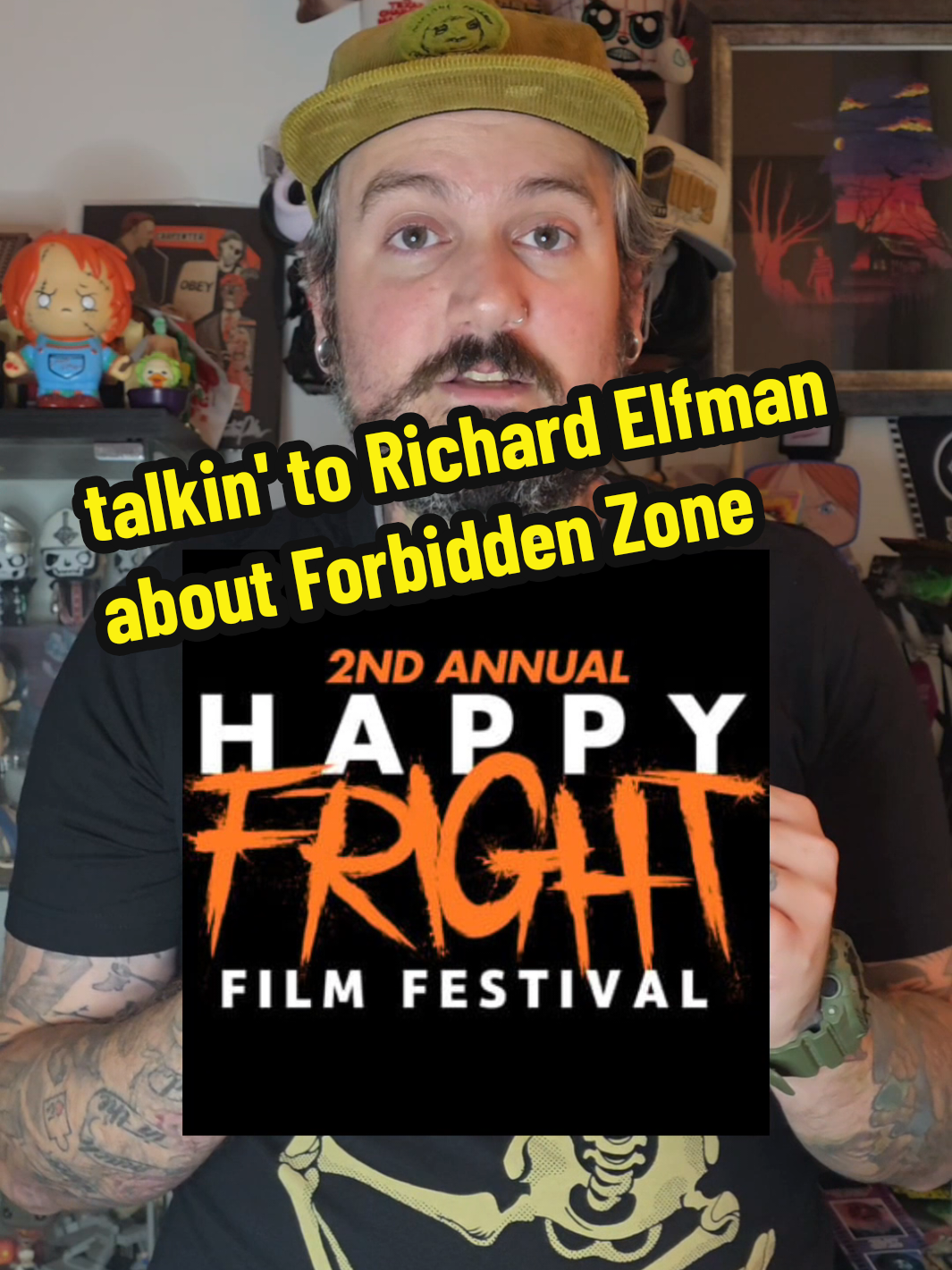 You do NOT want to miss this! I got to chat with writer/director Richard Elfman about his insane musical masterpiece, Forbidden Zone, which will be screening at the Happy Fright Film Festival on Saturday, Oct 18th! Richard will kick things off with a musical performance and follow the film with a Q&A. If you've never seen this movie, what an absolutely unreal way to experience it for the first time. And if you have seen it, you know just how nuts this is going to be. Get your tix today! And stay tuned for more from my chat with Richard and Anastasia about their other film, Bloody Bridget!