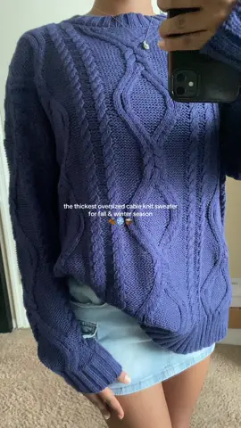oversized cable knit sweater = ultimate fall & winter cozy essential 🍂❄️  #sweaterweather #fallfashion #winterwardrobe #cozyvibes #tiktokshopfinds @AUTOMET 