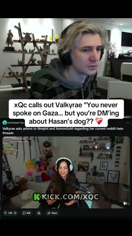 xQc isn’t holding back He spoke up about Gaza, but says Valkyrae stayed silent. Is he right to call her out?  #xQc #Valkyrae #palestine  #hasanabi #gaza 