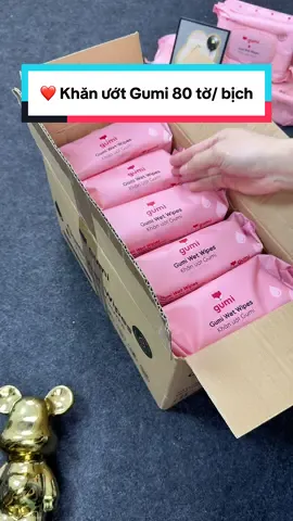 ❤️ Khăn ướt Gumi 80 tờ/ bịch đang có voucher còn hỗ trợ ship về tận nhà quá rẻ #khanuotgumi #cindythuytichcuc 