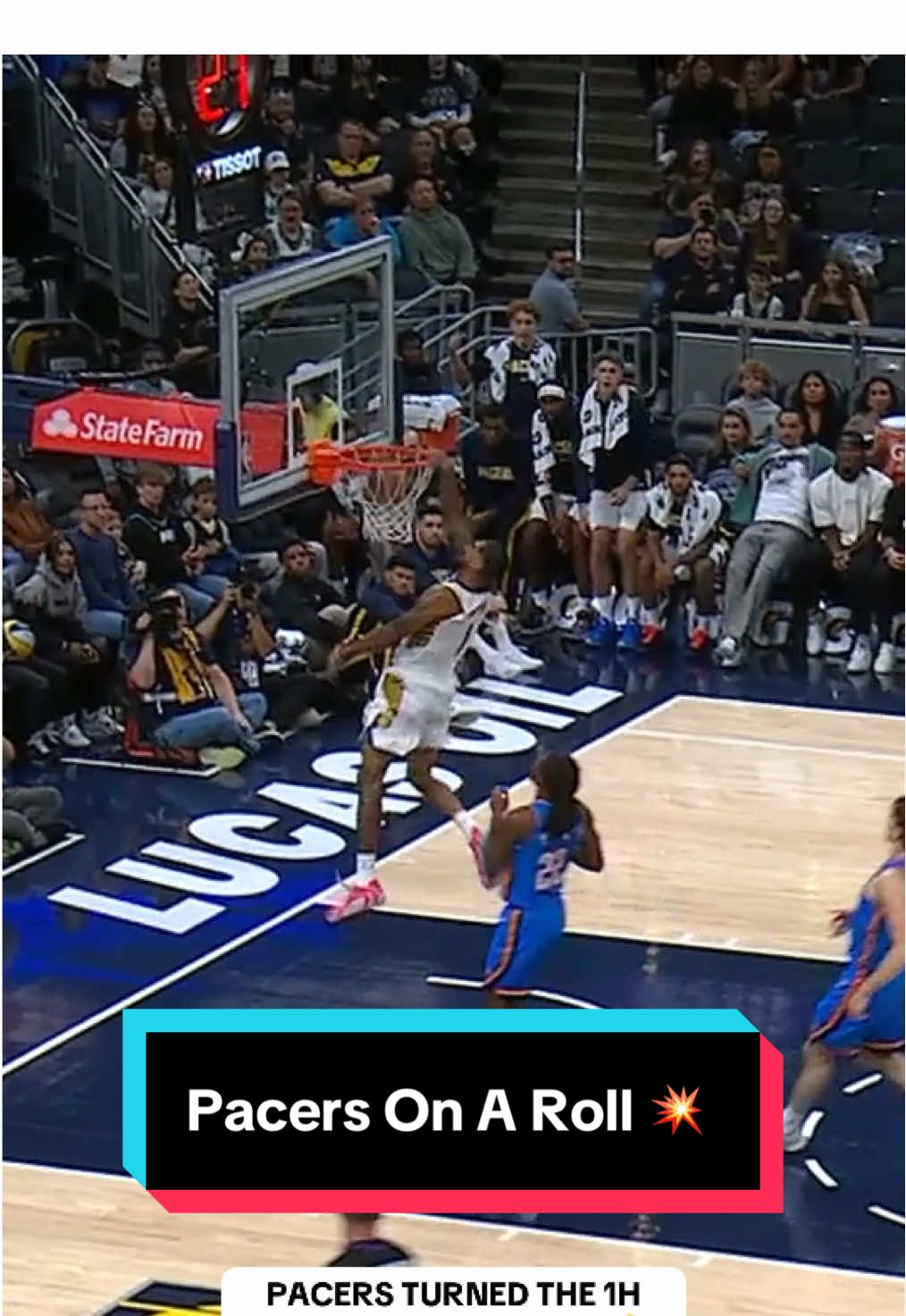 Which @Pacers dunk was your favorite? 👀 #NBA #basketball #pacers #dunk #dunks 