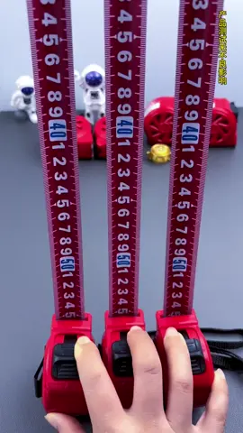 ไม้บรรทัดเรืองแสงสีแดงแบบใหม่ ความแม่นยำ 100% กว้าง 10 เมตร สูง 25 มม. เทปวัดตกแต่ง เทปวัด Stanley พกพา #fyp #tools #foryou 