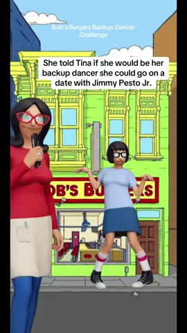 Bob’s Burgers Backup Dancer Challenge. Tina’s going to get that date with Jimmy Pesto Jr.  #bobsburgers #backupdancerchallenge #genx #fyp 
