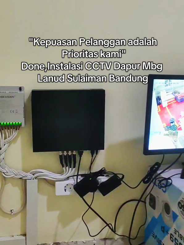 Konsumen kami selalu Repeat order, dimana kami selaku vendor CCTV menjaga kualitas,pelayanan,dan kerapihan. buat kamu yang MW pasang CCTV wa ke no yang ada bio profil atau tulis dikolom komentar. 