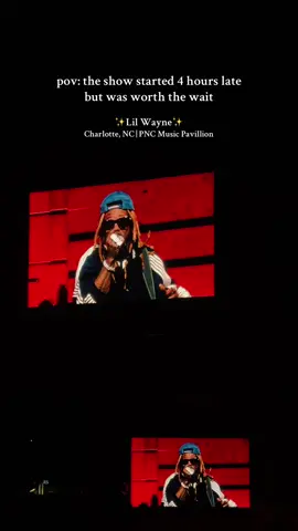 I’m just glad I had patience that day 🌚🧘🏾‍♀️ @Lil Wayne #lilwayne #concertreview #charlottenc #pncmusicpavilion 