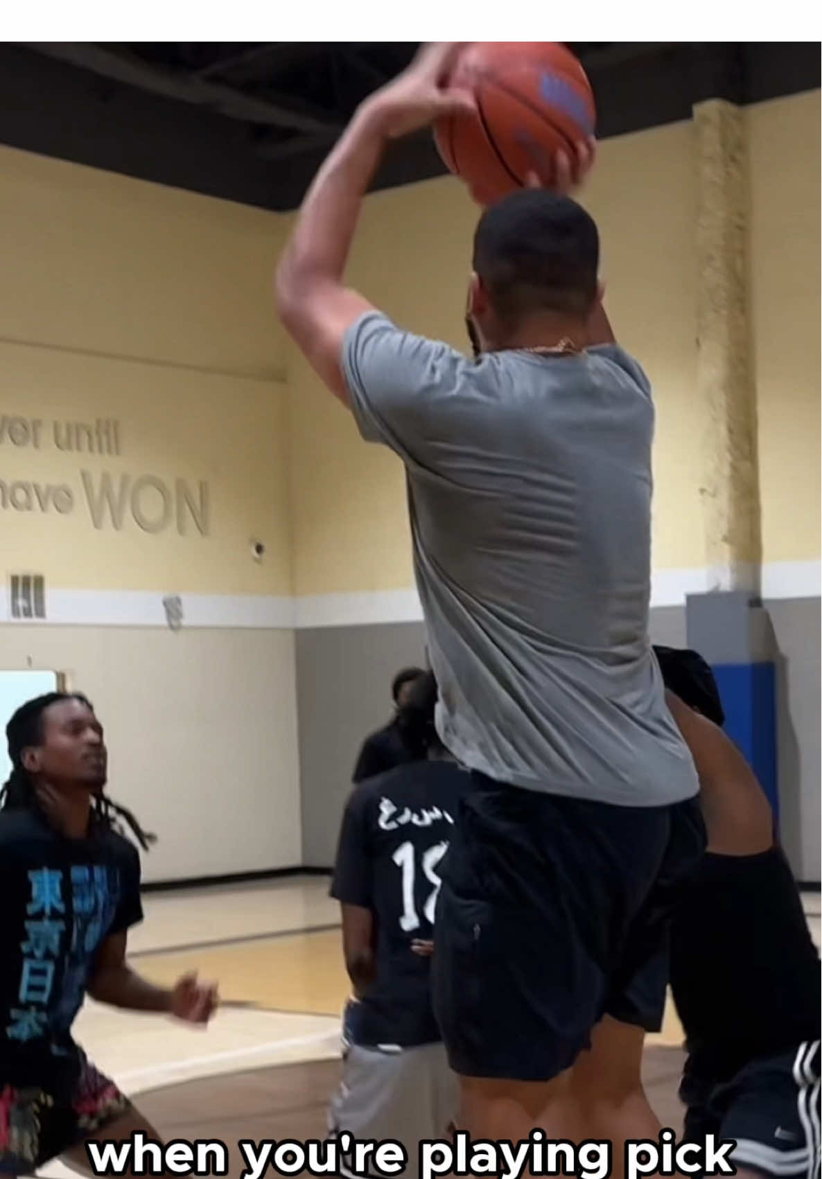 Gym sniper🤣 #basketball #NBA #hooper 