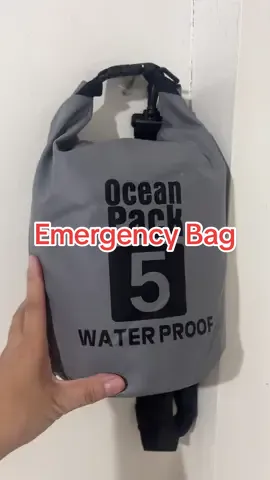Waterproof bag na pwede gawing go bag or emergency bag for earthquakes, typhoon and other unforeseen events, nakakatakot na kaya wag na tayo maghintay ng issue ng govt lets create our own go bag or emergency bag. Waterproof is a good choice kase pwede sa lahat.  #gobag #emergencybag #emergencykit #earthquakekit #theoneearthquake 