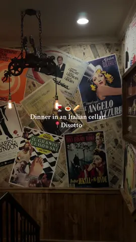 The cozies Italian restaurant in the north suburbs of Chicago!  📍Disotto, Highwood IL  🍷🍝🥖  #chicagosuburbfoodies #chicagosuburbs #italianfood #chicagohiddengems #winecellar 