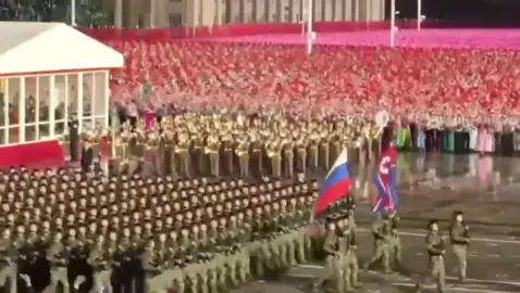 DPRK 🇰🇵 Special forces that participated in Russia, seen marching in Pyongyang waving the North Korean🇰🇵 and Russian🇷🇺 Flag. #Russia🇷🇺 #DPRK🇰🇵 #Pyongyang #RussianArmedForces #RussianGroundForces 