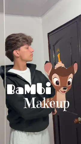 Bambi Makeup versión chico🦌 #maquillaje #halloweenmakeup #boy #bambi #disfraz 