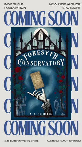 You’re not ready for this indie debut 👀✨ Foresyth Conservatory by A.L. Sterling is gothic, magical, and tarot-tinged perfection 🌹 Dropping October 25, 2025 — mark your calendars 📖 Featured in my latest #IndieShelfPublication 💫 #indieauthor #BookTok #books #bookcommunity 