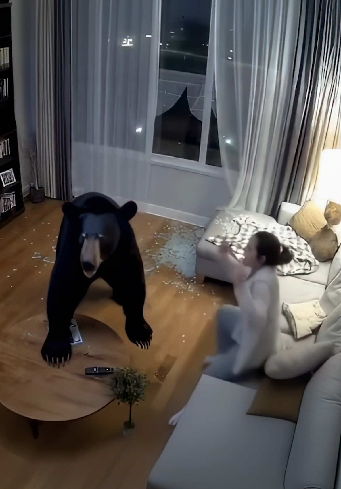 A hairy friend dropped in to say hello 😂 #bear #bears #ring 