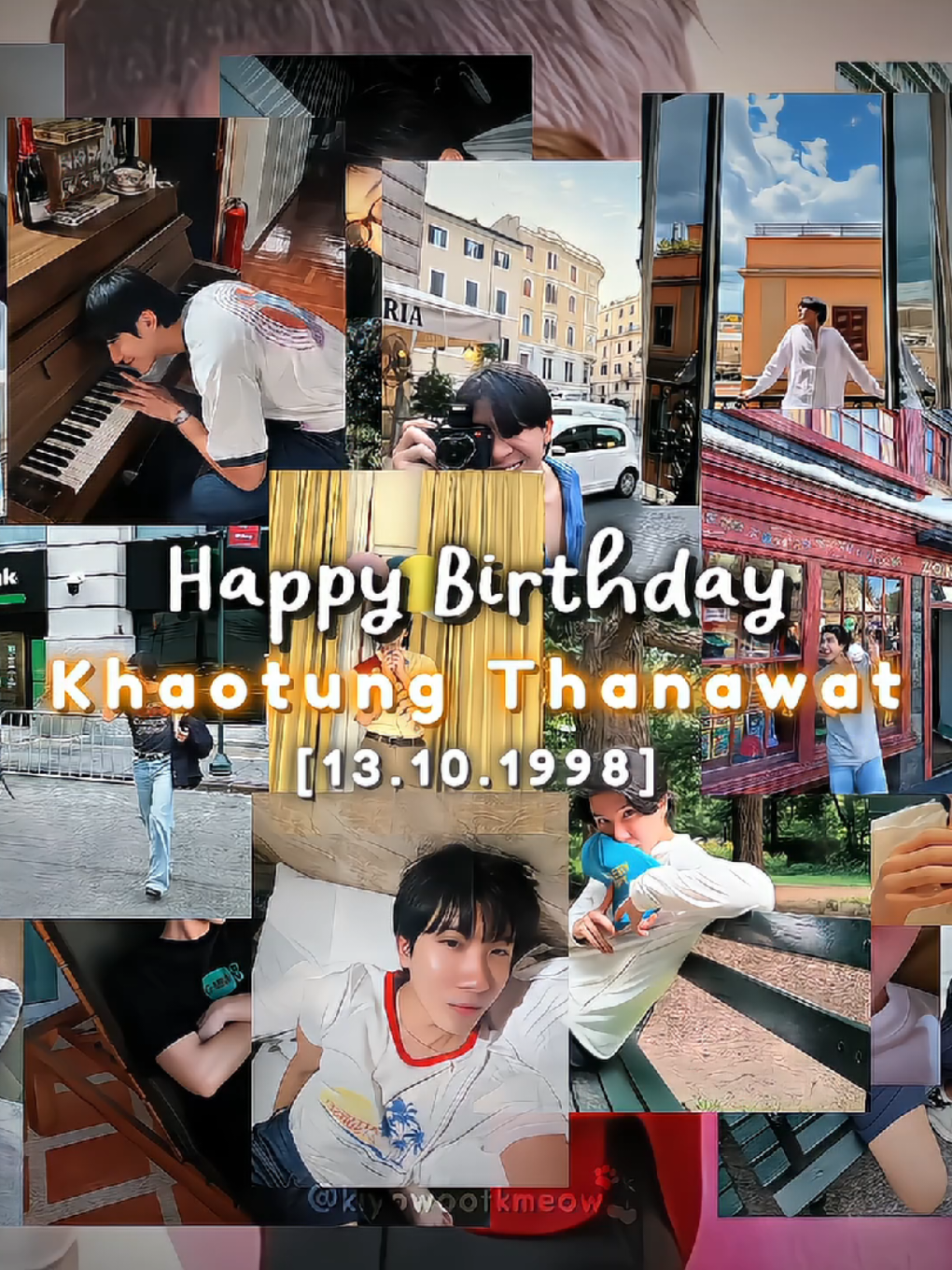 [13.10.2025] Happy Birthday my cutest baby🥹🧡💗 @khaotungg #Khaotungg #Firstkhaotung #เฟิร์สข้าวตัง 