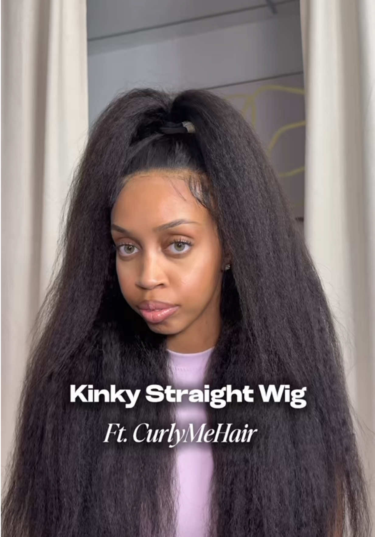 Kinky straight texture is so pretty😍 @CurlyMe Hair @CurlyMe Hair Store  